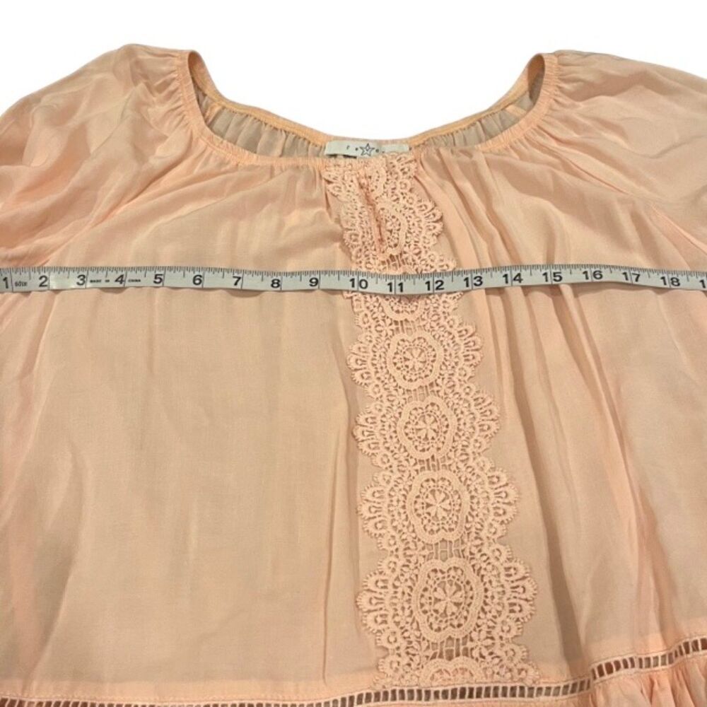 Fever Blush Tunic with Lace Accents - Picture 8 of 10